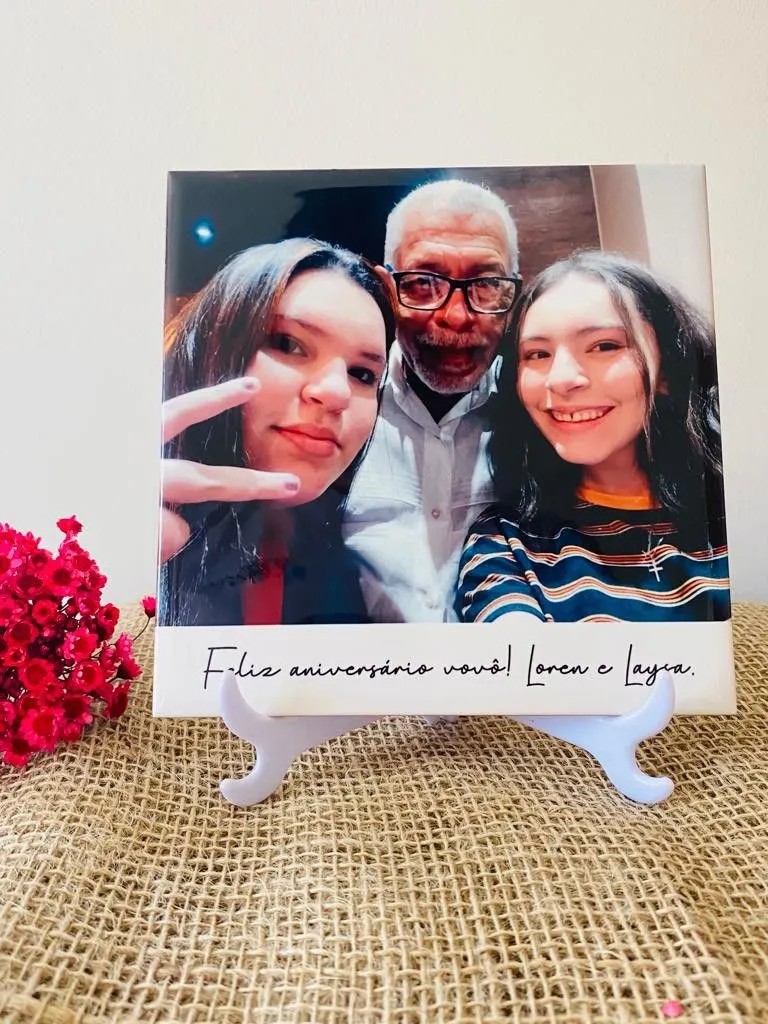 Azulejo sublimado con soporte 15x15cm